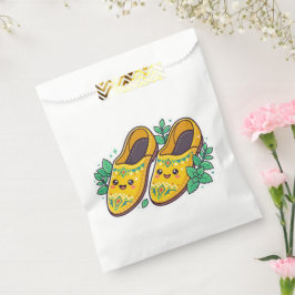 Bolsa De Papel Zapatos Marroquíes Amarillos Kawaii Babouche Stic