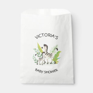 Bolsa De Papel Zebra Jungle Baby Shower