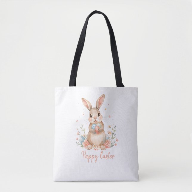 Bolsa de Pascua de conejito para niños. (Anverso)