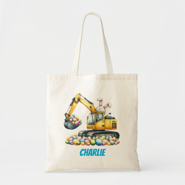 Bolsa de Pascua para niños – Camión de construcció (Frente)
