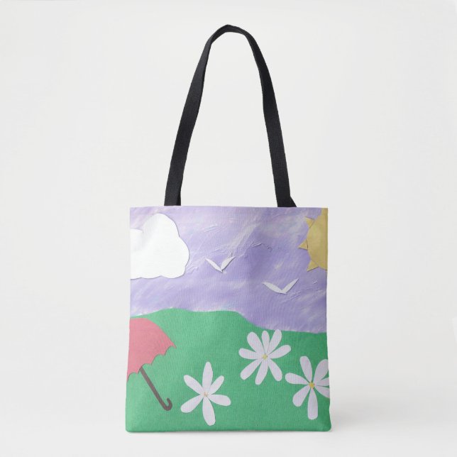 Bolsa de pata con escena al aire libre (Anverso)