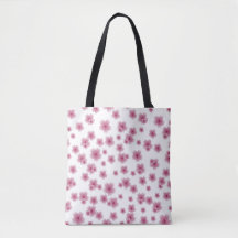 Bolsa de pata con flores rosadas