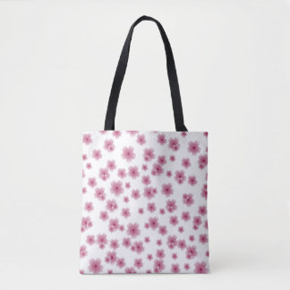 Bolsa de pata con flores rosadas