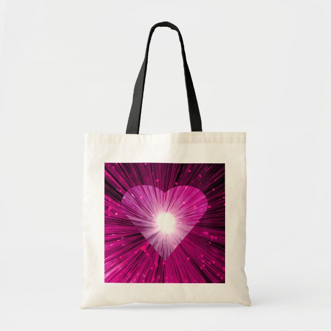 Bolsa de pata de corazón rosado (Frente)