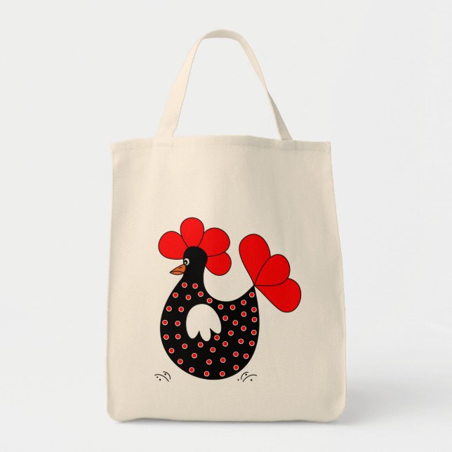 Bolsa de pata de pollo personalizado Grocery (Frente)