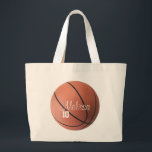 Bolsa de pata personalizada de baloncesto<br><div class="desc">Personalizar este bolso de baloncesto cambiando el nombre y número del jugador. Ideal para llevar libros escolares o material de práctica.</div>