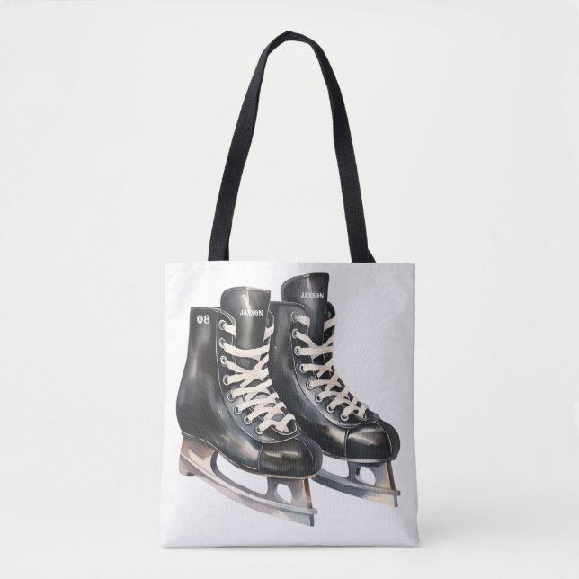 Bolsa de patinaje sobre hockey personalizada con n (Anverso)