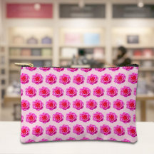 Bolsa de patrón continuo de rosa rosa