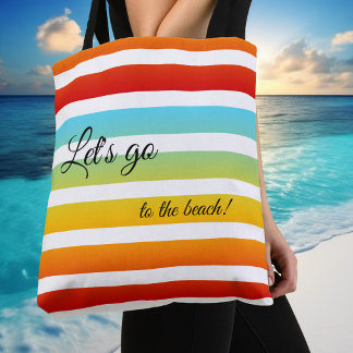 Bolsa de Patrón de Rayas de Arcoíris Colorido