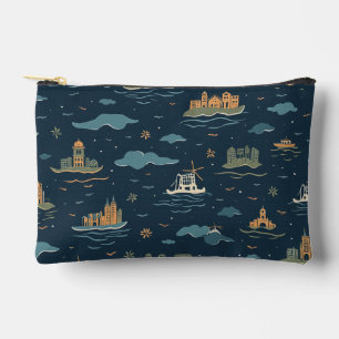 Bolsa de patrón de viaje de vintage