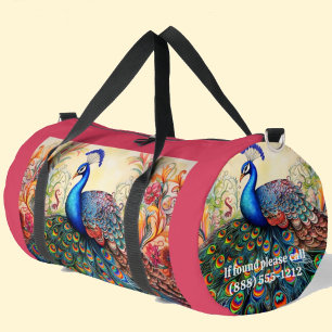 Bolsa de pavo real grande