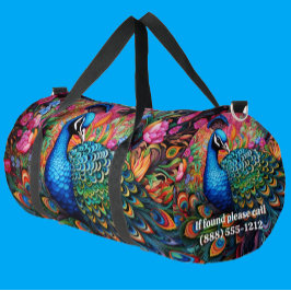 Bolsa de pavo real grande