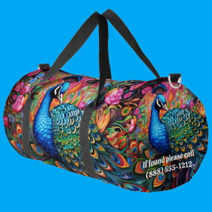 Bolsa de pavo real grande
