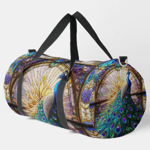 Bolsa de pavo real grande de remolino de vidrio co