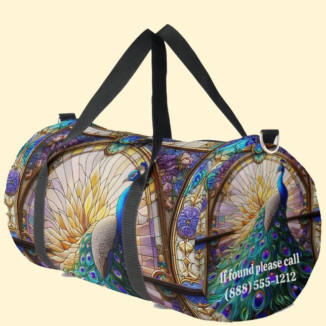 Bolsa de pavo real grande de remolino de vidrio co (Subido por el creador)