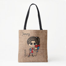 Bolsa de peluquería personalizada Caricatura marró