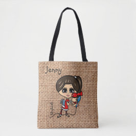 Bolsa de peluquería personalizada Caricatura marró