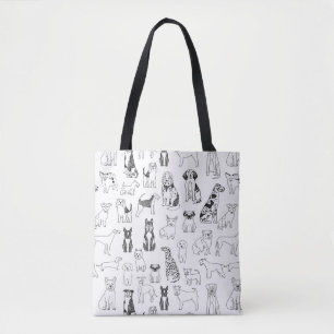 Bolsa de Perros - diseño de perros, tote de perros