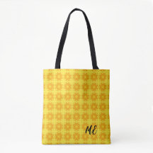 bolsa de personalizable con estampado amarillo bri
