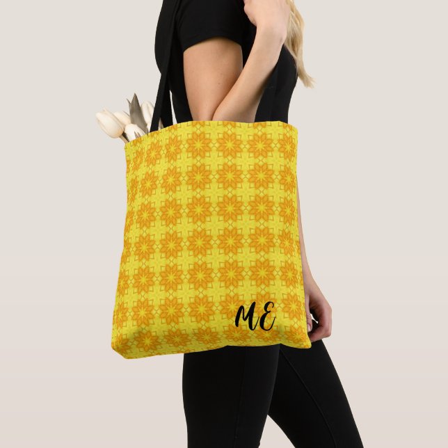 bolsa de personalizable con estampado amarillo bri (Detalle)