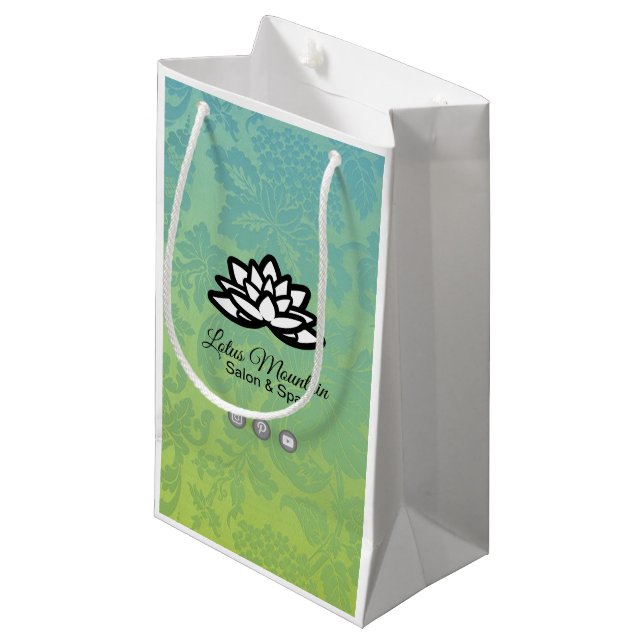 Bolsa de Personalizable Ombre Damask (Angulo Anverso)