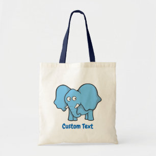 Bolsa de personalizado de elefante azul