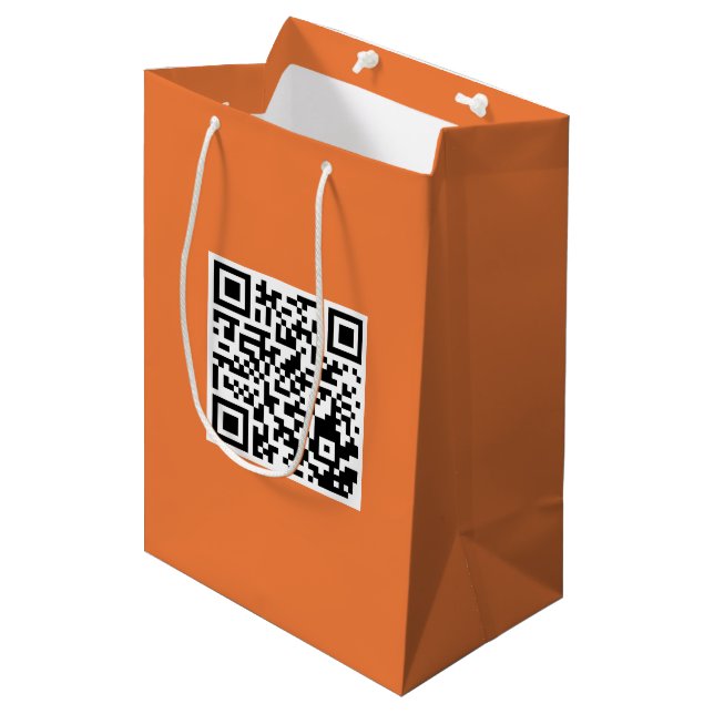 Bolsa de Personalizado media con código QR para pr (Angulo Anverso)