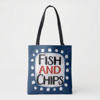 Bolsa De Pescado Y Chips Tote