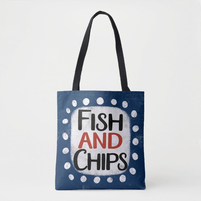 Bolsa De Pescado Y Chips Tote (Anverso)