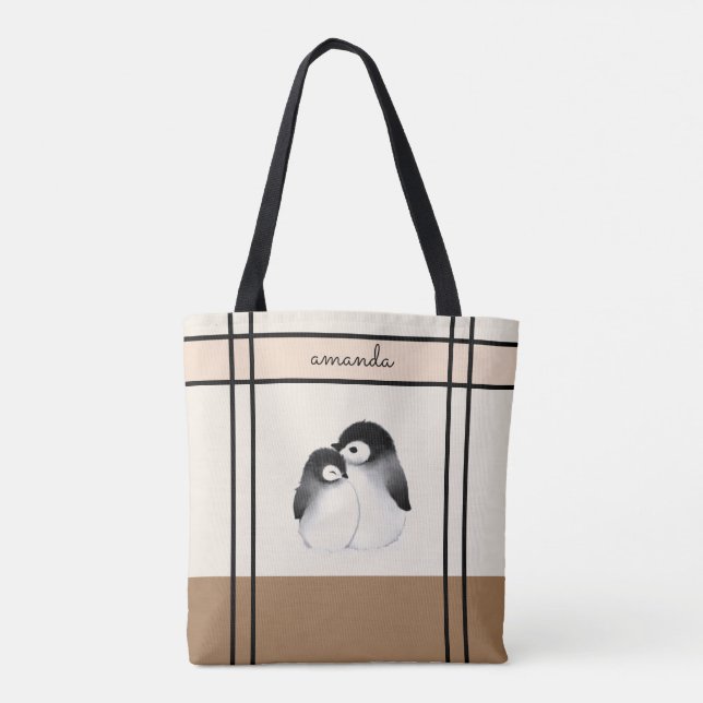 Bolsa de pingüino para la tota personalizada (Reverso)