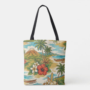 Bolsa de playa brillantes Hibiscus Island Hawaiian