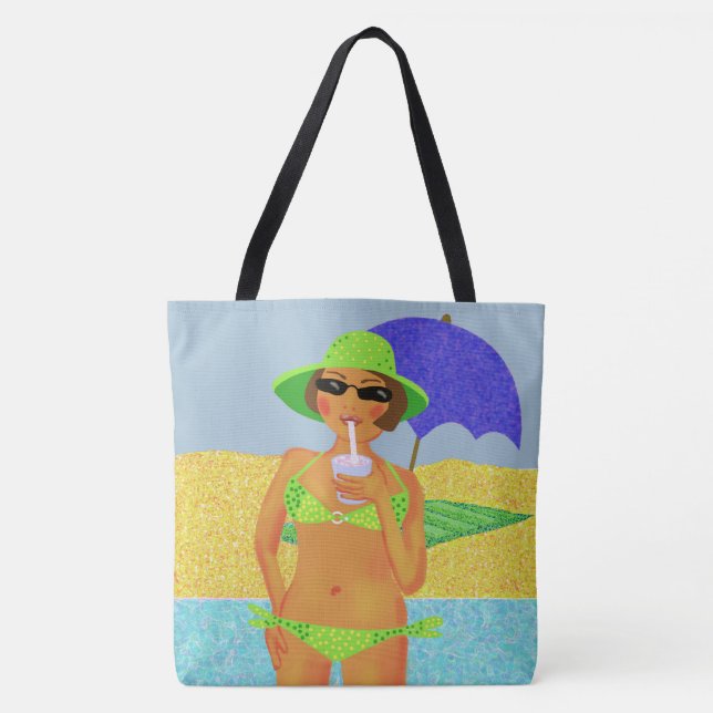 Bolsa de playa chica de Bikini (Anverso)