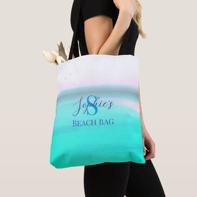 Bolsa de playa con Tote de nombre personalizable (Subido por el creador)