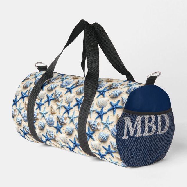Bolsa de playa de conchas náuticas (Esquina derecha)
