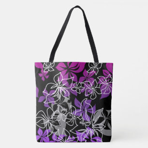 Bolsa de playa de mezcla hawaiana de hibisco baila