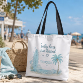 Bolsa de playa de pelo salado besado por el sol