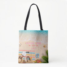 Bolsa de playa de verano estética