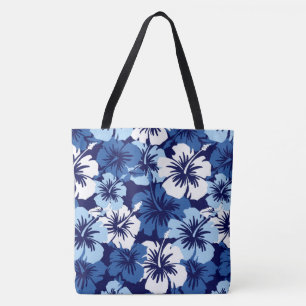 Bolsa de playa floral hawaiana de hibisco épico