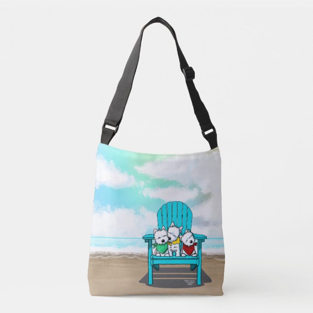 Bolsa de playa KiniArt Westies (Anverso)