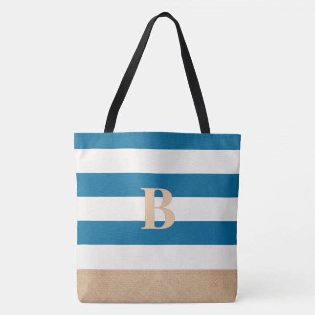 Bolsa de playa Personalizado monogramada personali (Anverso)