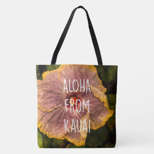 Bolsa de Playa Reversible para Hawái Lilac Hibiscu