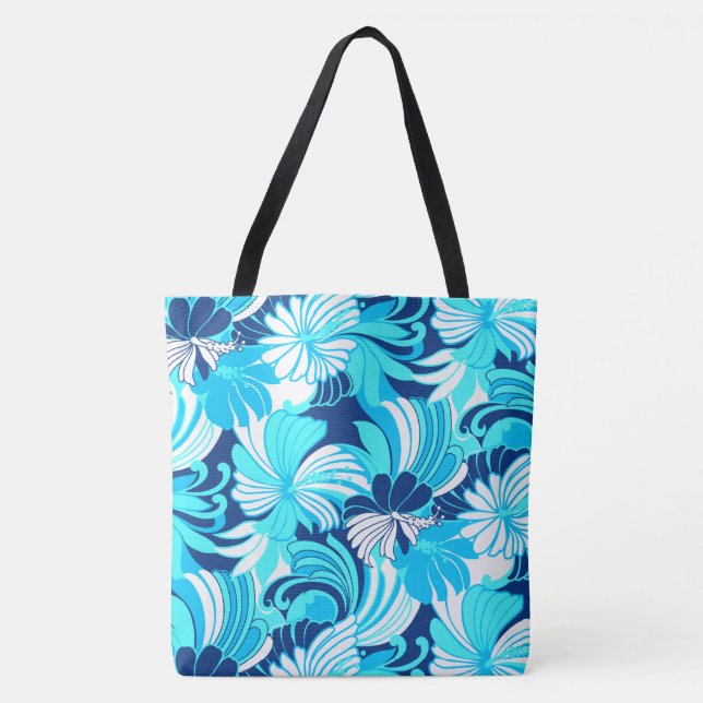 Bolsa de playa tropical floral de Hawai, selva hib (Anverso)