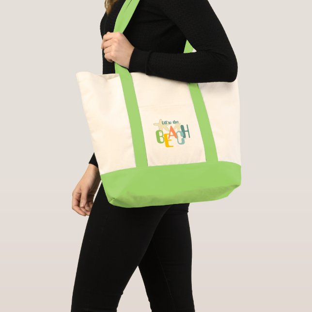 Bolsa de playa (verde lima) (Anverso (producto))