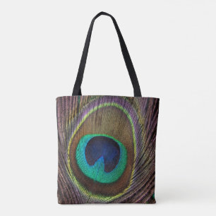 Bolsa de plumas de pavo real