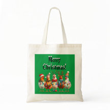Bolsa de pollo con tote para navidades
