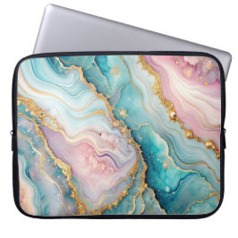 Bolsa de portátil cósmico rosa con arte de nebulos