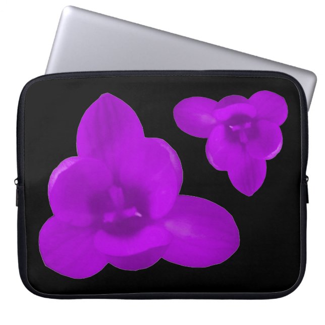 Bolsa de portátil Crocus Flower Purple (Frente)