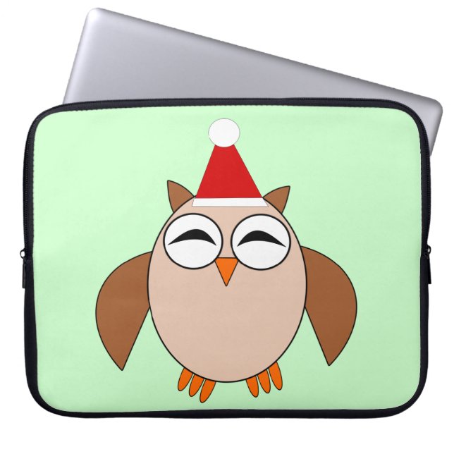 Bolsa de portátil para Navidades pequeños Owl (Frente)