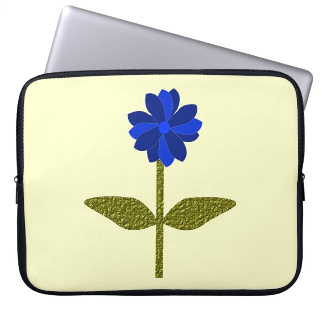 Bolsa de portátiles Daisy Ocean Blue (Frente)