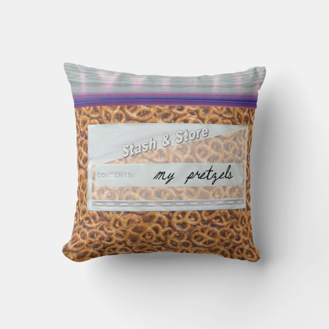Bolsa de Pretzels Tentadora Cojín decorativo decor (Anverso)